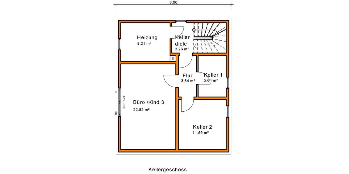 Grundriss Untergeschoss